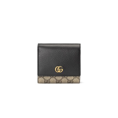 GUCCI GG MARMONT BI-COLOR MEDIUM WALLET 59858717WAG1283 (12*10*3cm)
